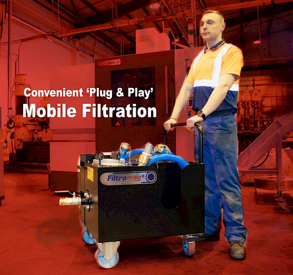 Filtramag+ Mobile Filtration Unit with operator